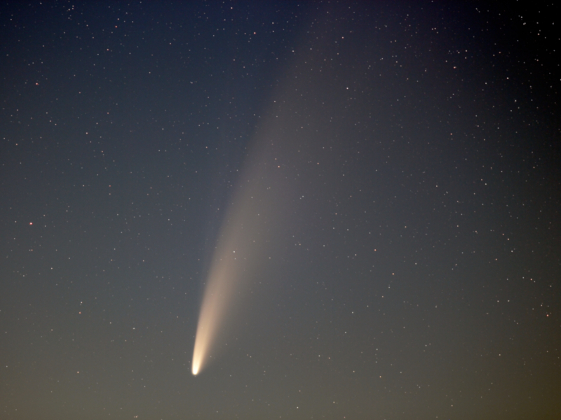 Komet C/2020 F3 NEOWISE am Morgen des 10.07.2020