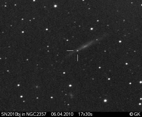 Supernova 2010bj in NGC2357