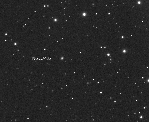 Supernova 2008du in NGC7422
