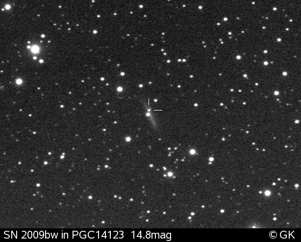 Supernova 2009bw in PGC14123