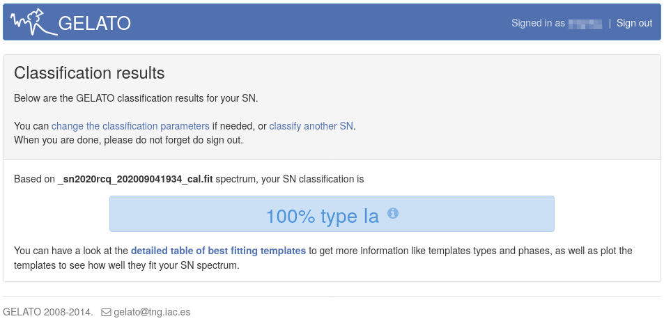 Identification of supernova 2020rcq with GELATO