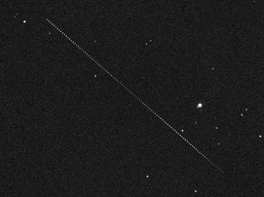 Aufnahme vom Asteroiden 2012 TC4
