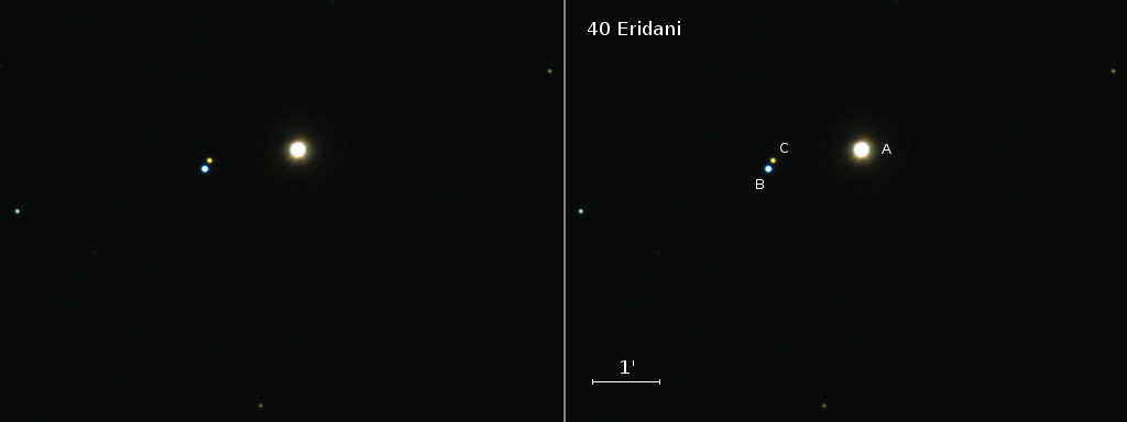 Dreifach-Stern Omikron 2 Eridani
