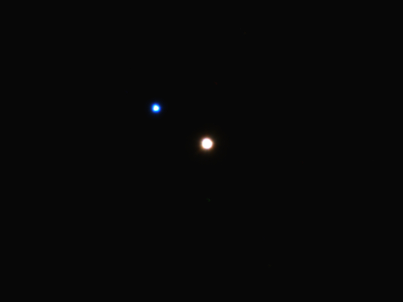 Doppelstern Albireo (Beta Cygni) am 04.09.2021