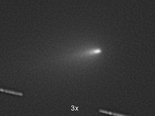 zerbrochener Kern des Kometen C/2019 Y4 (Atlas)