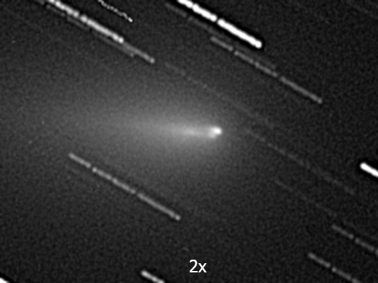 zerbrochener Kern des Kometen C/2019 Y4 (Atlas)