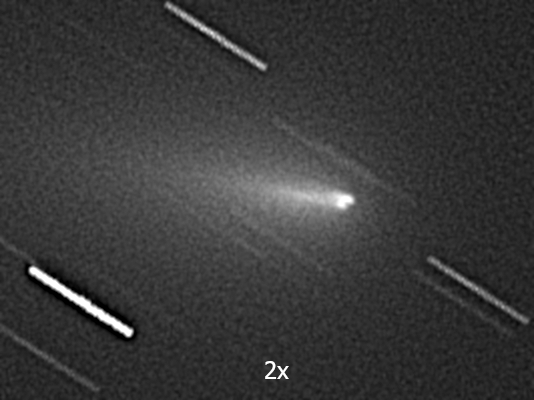 zerbrochener Kern des Kometen C/2019 Y4 (Atlas)