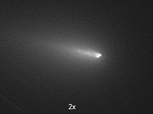 zerbrochener Kern des Kometen C/2019 Y4 (Atlas)