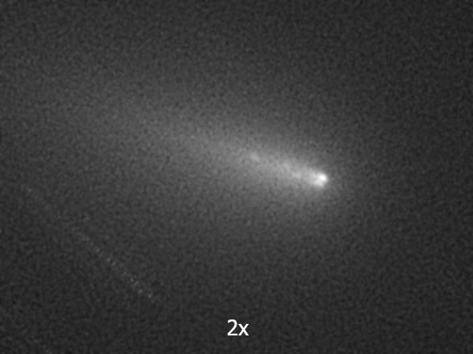 zerbrochener Kern des Kometen C/2019 Y4 (Atlas)