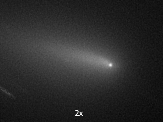zerbrochener Kern des Kometen C/2019 Y4 (Atlas)