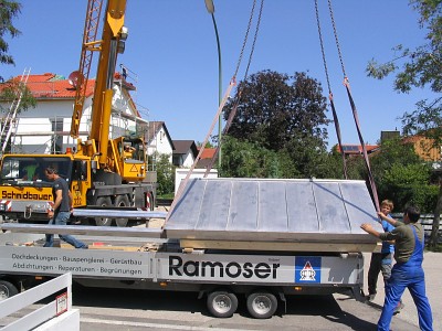 Schiebedach fliegt