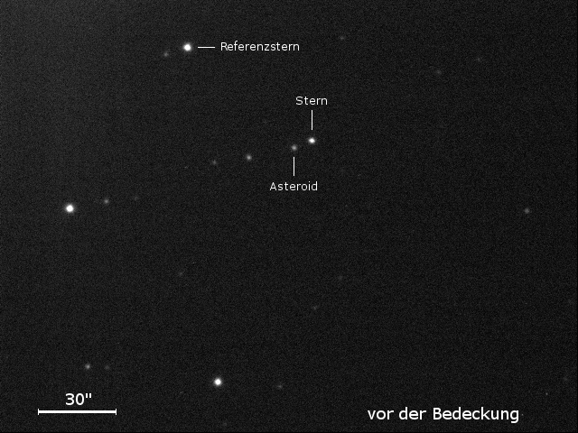 Stern und Asteroid