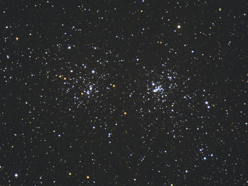 Offene Sternhaufen NGC 884 und NGC 869 (h und χ Persei) in Per