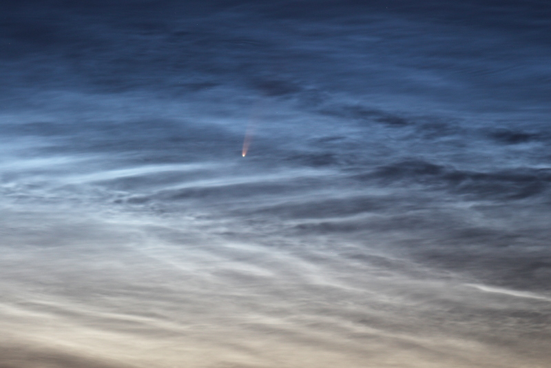 Komet C/2020 F3 NEOWISE am Morgen des 08.07.2020