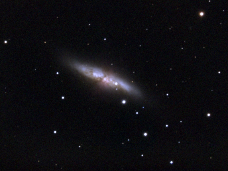 Supernova 2014J in M82 in RGB