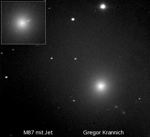 Galaxie M87 mit Jet