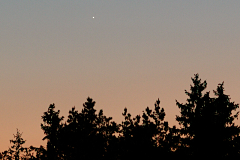 Merkur und Venus am Abendhimmel am 29.05.2021