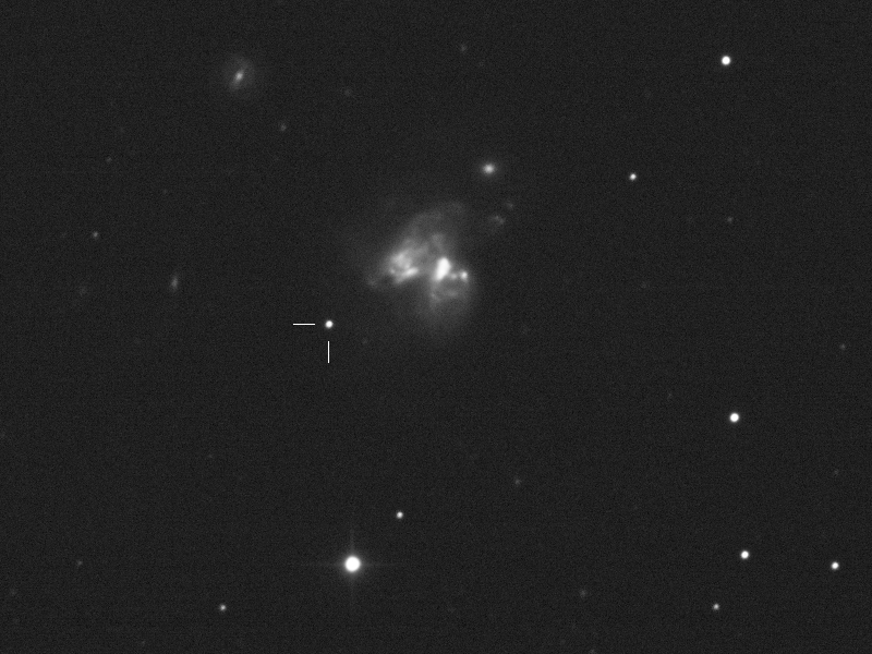 Supernova 2023wrk in NGC 3690 am 06.01.2024