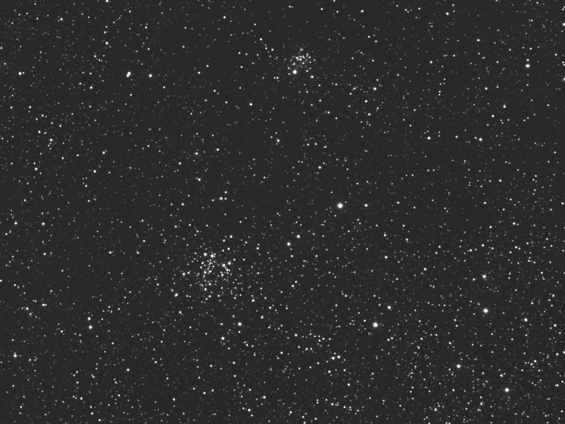 Offene Sternhaufen NGC 663 und NGC 654 in Cas