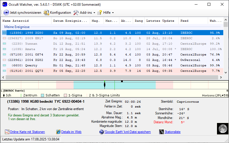 Screenshot Occultwatcher