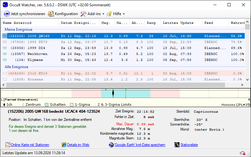 Screenshot Occultwatcher