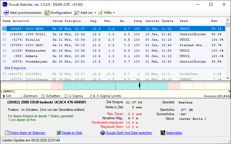 Screenshot Occultwatcher
