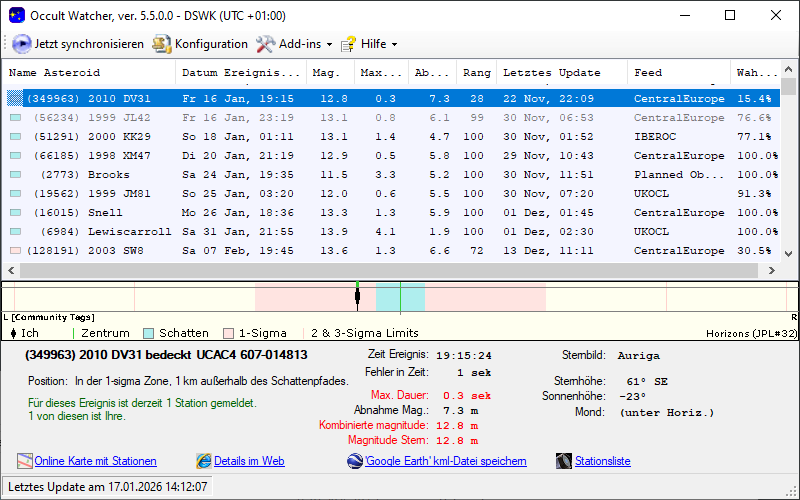Screenshot Occultwatcher