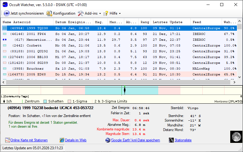 Screenshot Occultwatcher