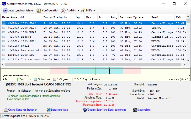 Screenshot Occultwatcher