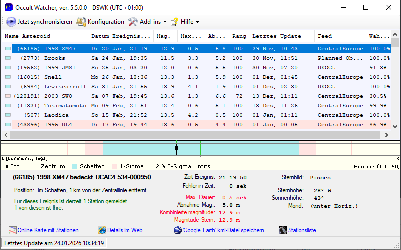 Screenshot Occultwatcher