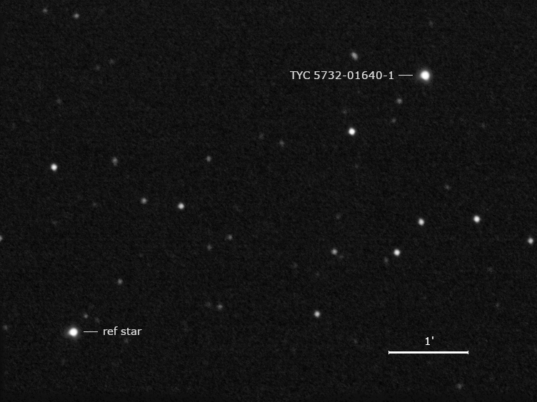 TYC 5732-01640-1 und Umgebungssterne