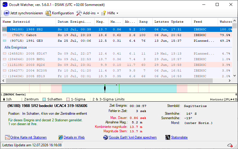 Screenshot Occultwatcher