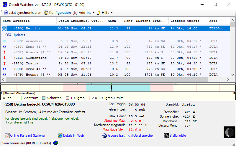 Screenshot Occultwatcher