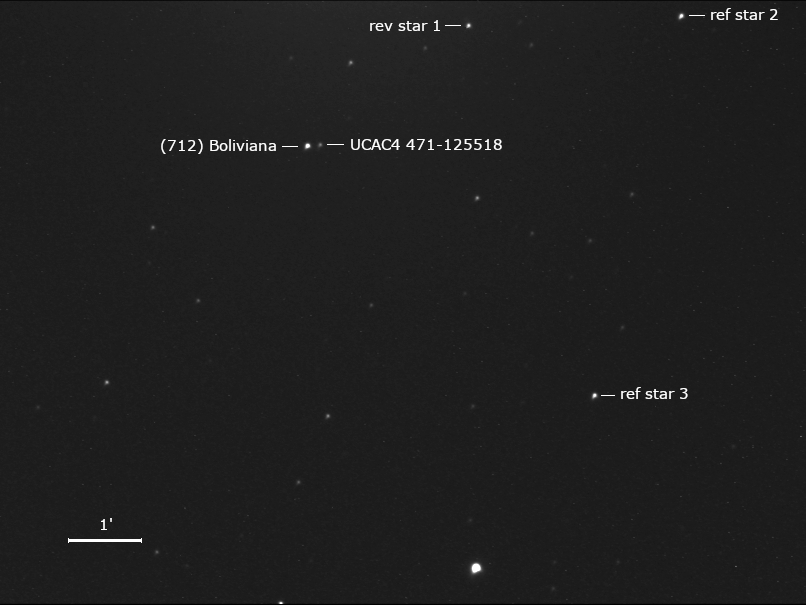 Aufnahme ca. 20 Minuten vor der Sternbedeckung