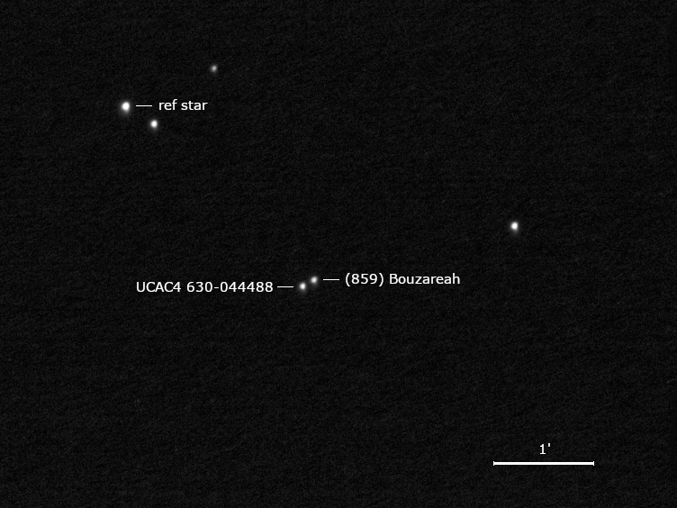(859) Bouzareah, UCAC4 630-044488 und Umgebungssterne