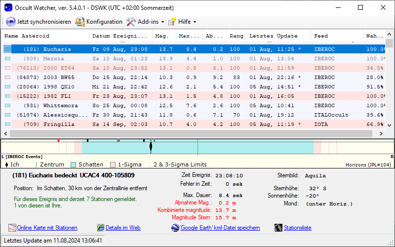 Screenshot Occultwatcher