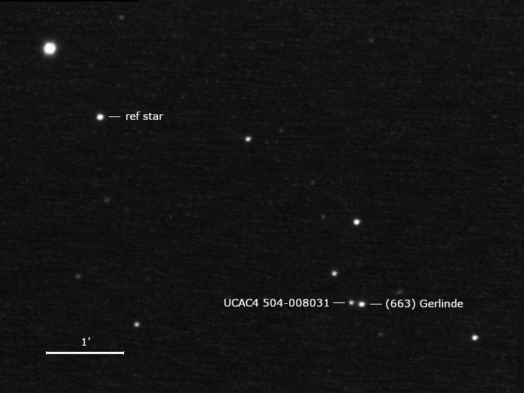 UCAC4 504-008031 und Umgebungssterne