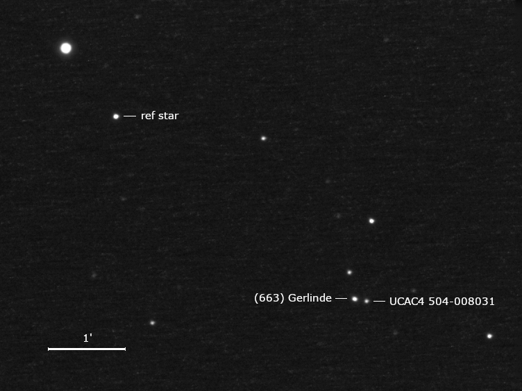 UCAC4 504-008031 und Umgebungssterne