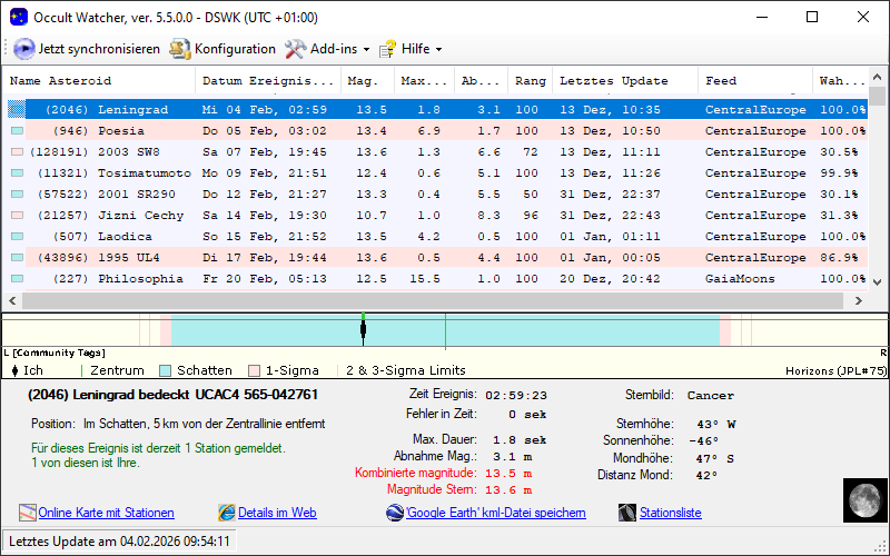 Screenshot Occultwatcher