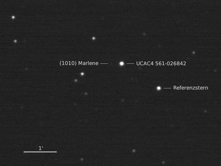 UCAC4 561-026842 und Umgebungssterne