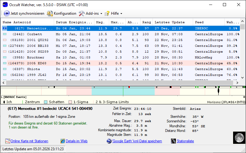 Screenshot Occultwatcher