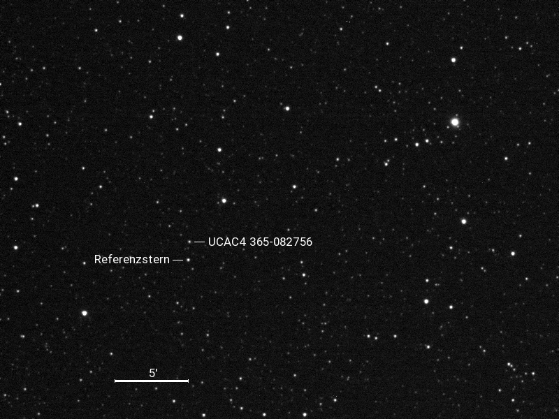 UCAC4 365-082756 und Umgebungssterne