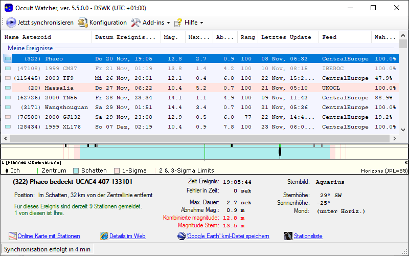 Screenshot Occultwatcher