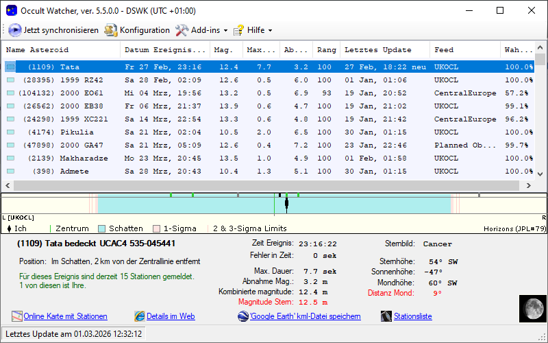 Screenshot Occultwatcher