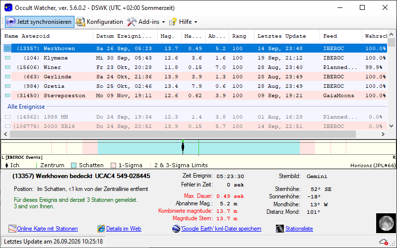 Screenshot Occultwatcher