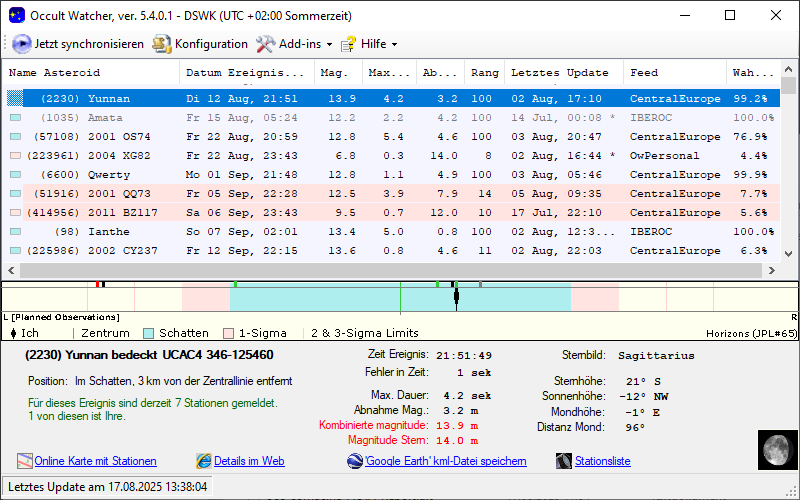 Screenshot Occultwatcher