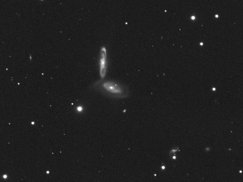 Wechselwirkende Galaxien NGC 3786 und NGC 3788 (Arp 294) in UMa