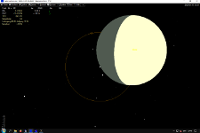 Sternbedeckungen durch den Mond, SAO 93151 8,4 mag, HNSky-Karte