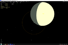 Sternbedeckungen durch den Mond, SAO 93150 8,4 mag, HNSky-Karte