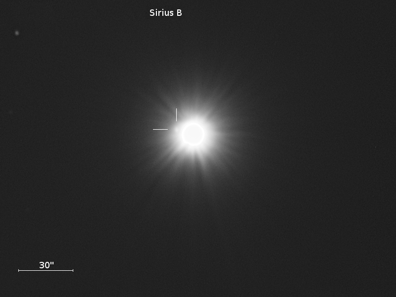 Alpha Canis Majoris (Sirius) mit Sirius B